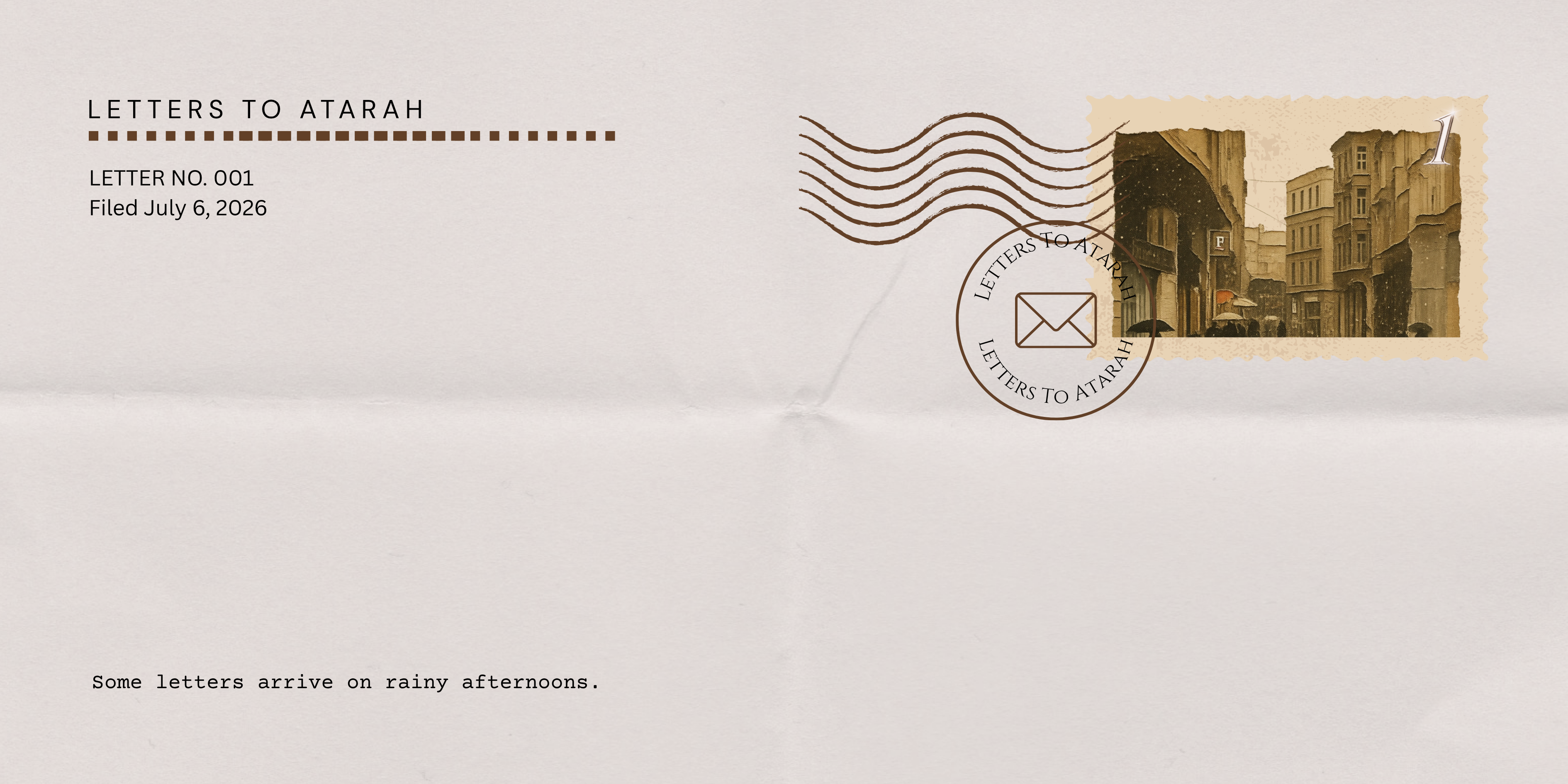 Letters To Atarah