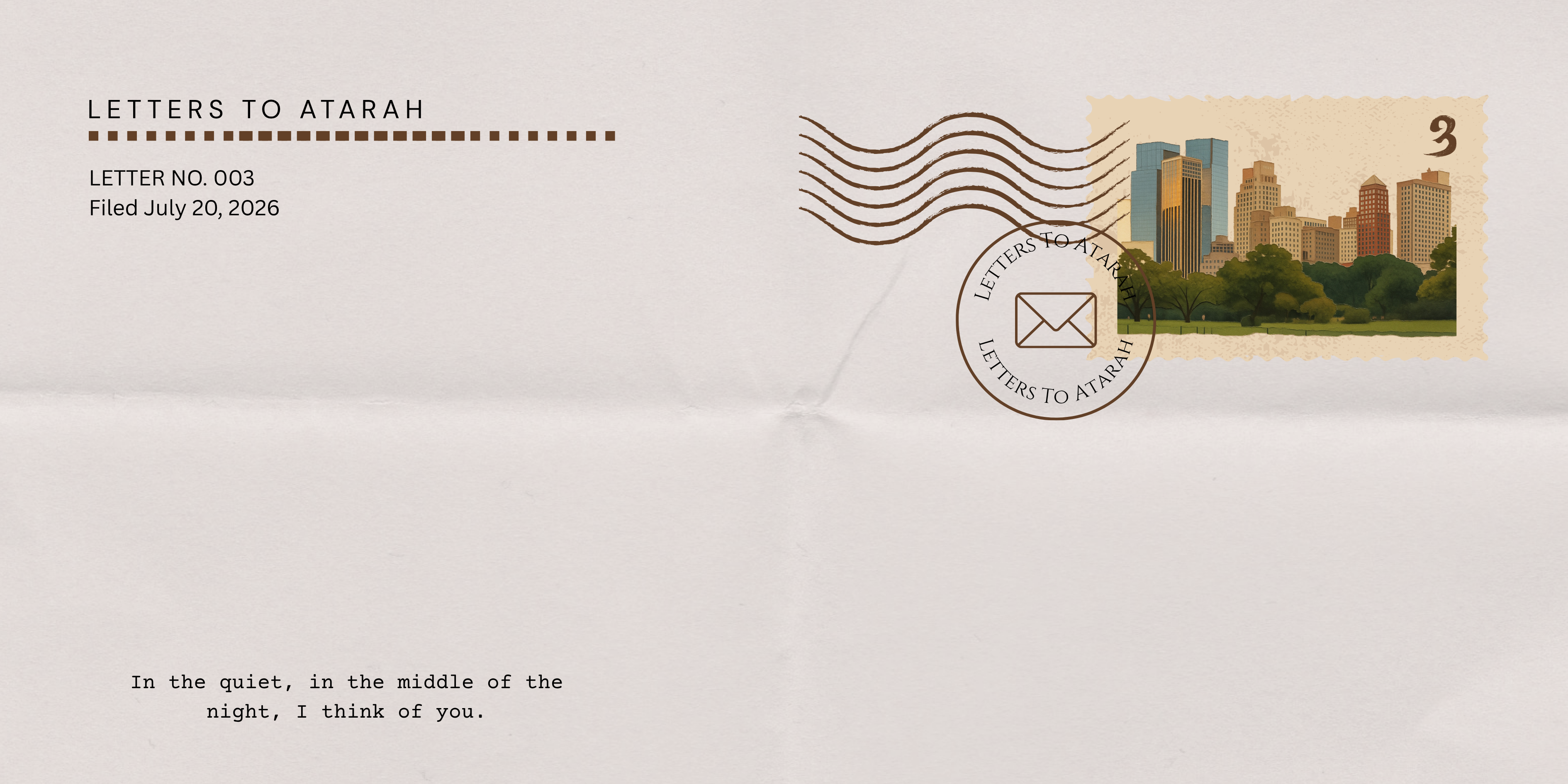 Letters To Atarah