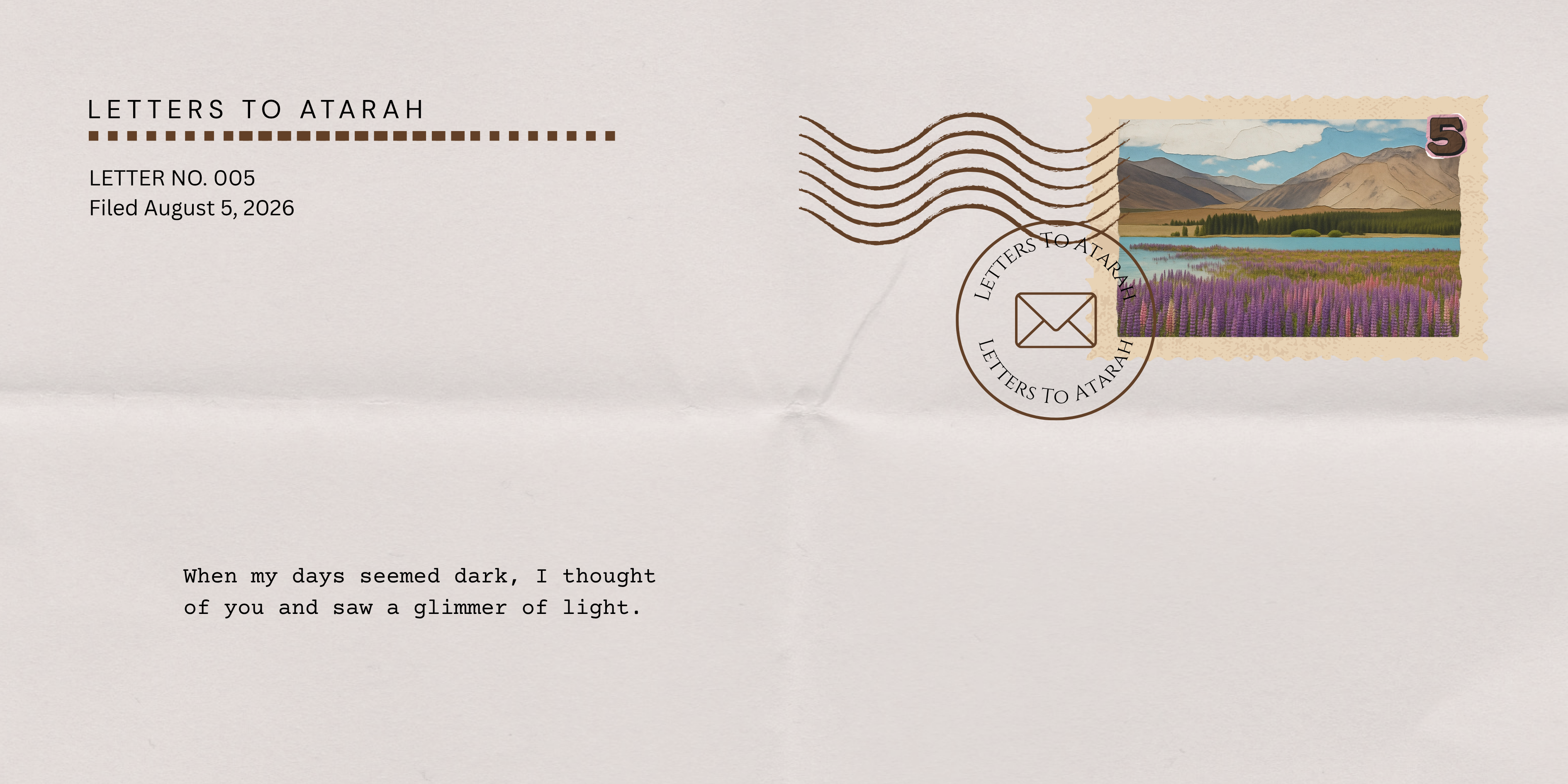 Letters To Atarah
